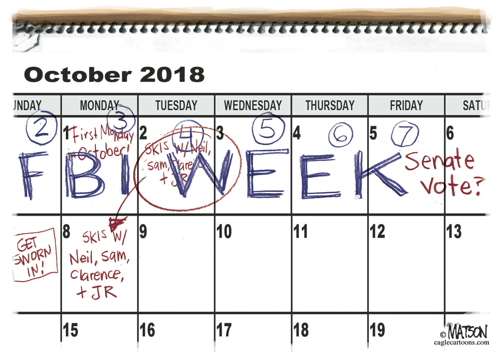 Kavanaugh confirmation cartoon